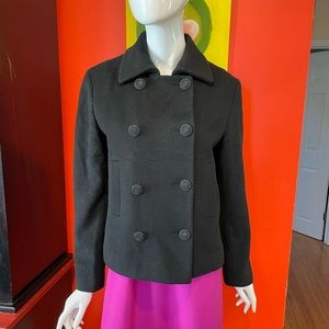 Tahari Wool & Angora Double Breasted Jacket Size 10